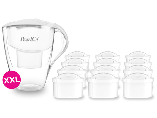 PearlCo Wasserfilter Family LED (4,0l)  inkl. 12 Filterkartuschen